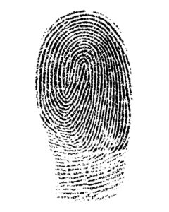 fingerprint, mark, finger mark